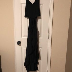 VICI Black High Low Ruffle Dress